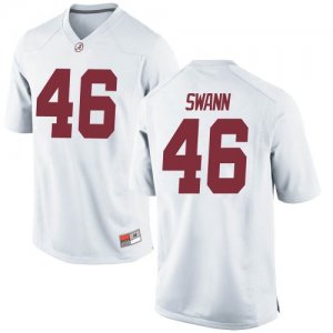 Men's Alabama Crimson Tide #46 Christian Swann White Game NCAA College Football Jersey 2403YQSR4
